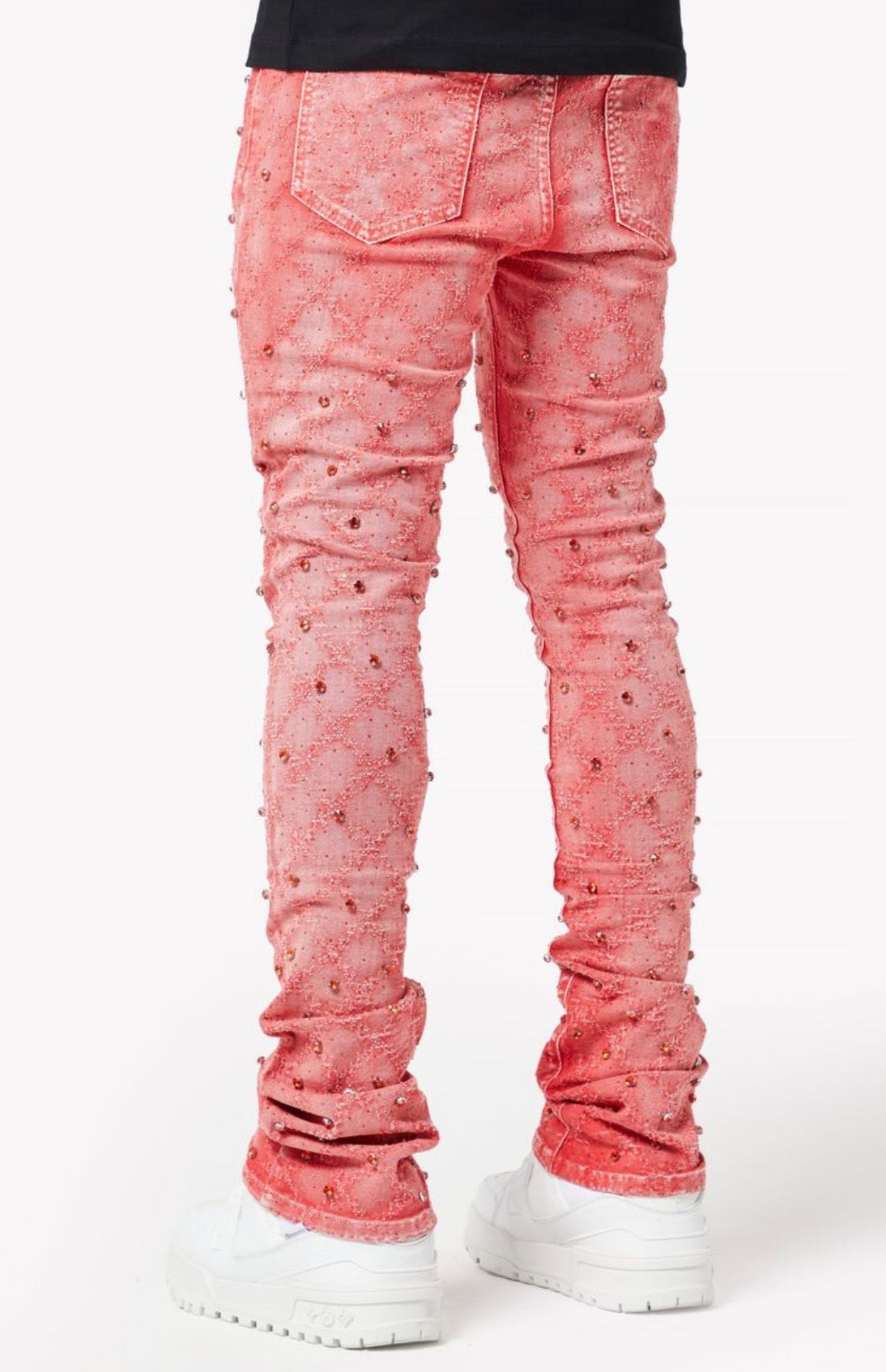 Vintage-Red-Embellished-Denim