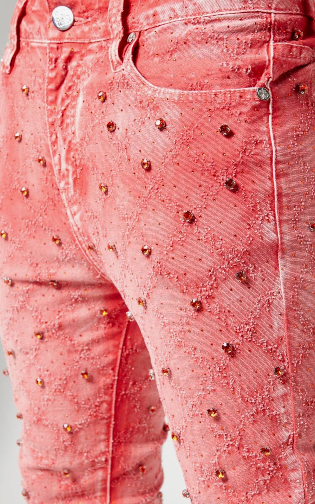 Vintage-Red-Embellished-Denim